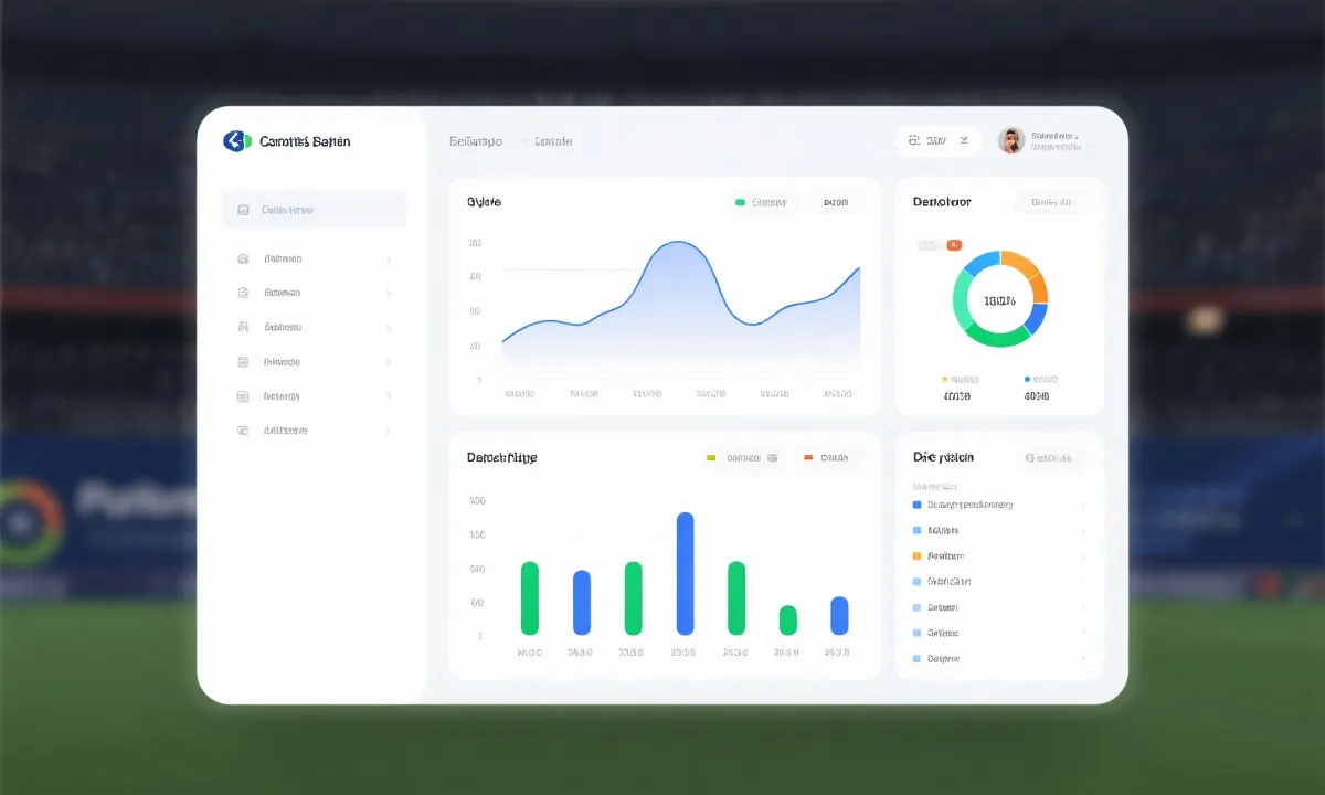 数据看板与图表界面示意